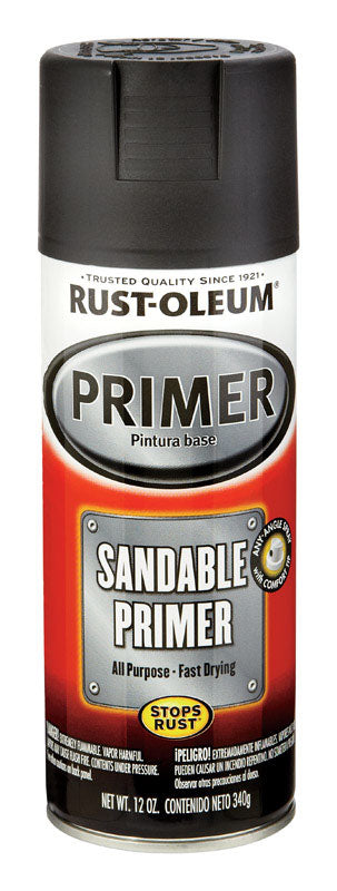 RUST-OLEUM - Rust-Oleum Automotive Flat Black Automotive Sandable Primer Spray 12 oz