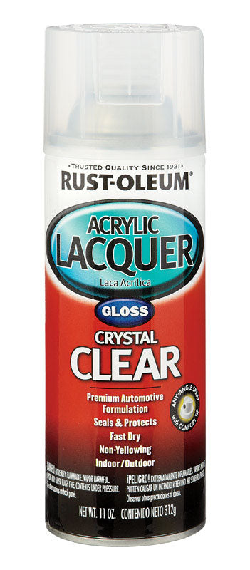 RUST-OLEUM - Rust-Oleum Automotive Lacquer Gloss Clear Automotive Acrylic Lacquer Spray 12 oz