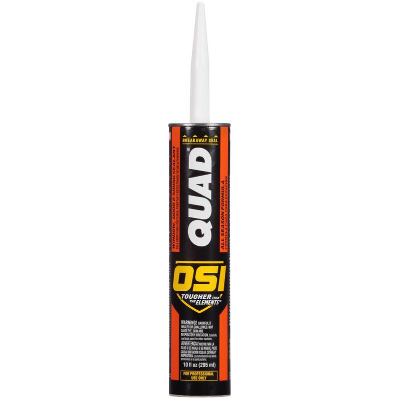 OSI - OSI Quad White Elastomeric Polymers Door/Siding/ Window Sealant 10 oz - Case of 12 [1638674]