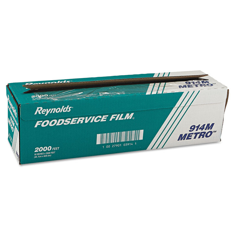 Reynolds Wrap - Metro Light-Duty PVC Film Roll with Cutter Box, 18" x 2,000 ft, Clear
