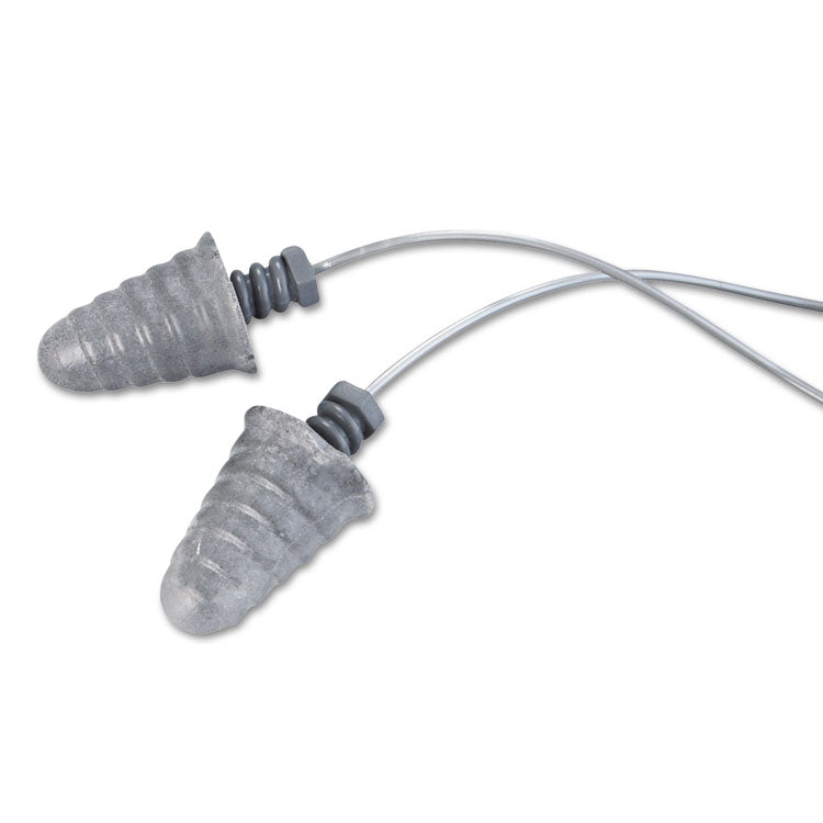 3M - E-A-R Skull Screws Earplugs, Corded, 32 dB NRR, Gray, 480 Pairs