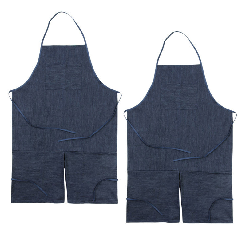 CREATIVITY STREET - Adult Apron, Dark Blue Denim, 41" x 27-1/2", Pack of 2