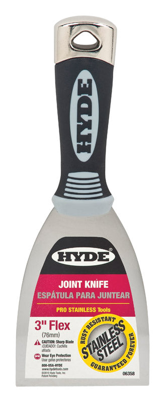 HYDE - Hyde 3 in. W Stainless Steel Flexible Scraper - Case of 5