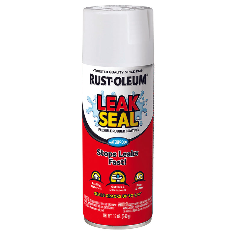 RUST-OLEUM - Rust-Oleum White Leakseal Flexible Rubber Sealant 12 oz