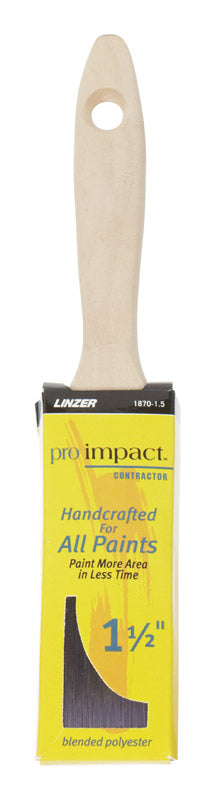 LINZER - Linzer Pro Impact 1-1/2 in. Flat Paint Brush - Case of 6 [1870 PIC 0150]