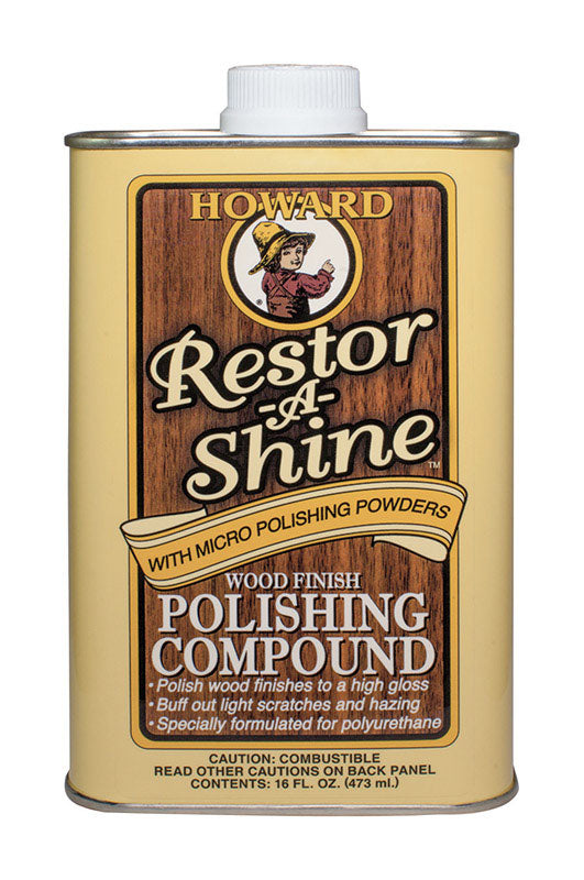 HOWARD - Howard Restor-A-Shine No Scent Polishing Compound 16 oz Cream