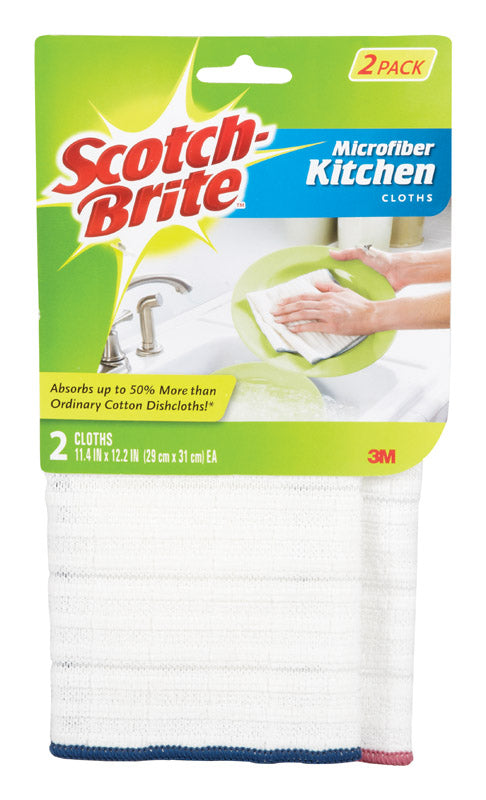 SCOTCH-BRITE - Scotch-Brite Microfiber Cleaning Cloth 12.2 in. W X 11.4 in. L 2 pk - Case of 12