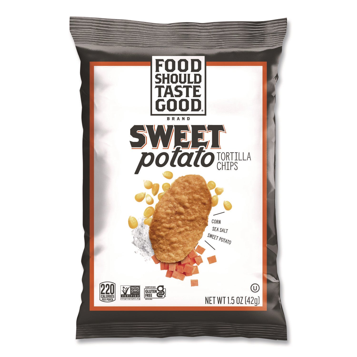 Tortilla Chips, Sweet Potato with Sea Salt, 1.5 oz., 24/Carton