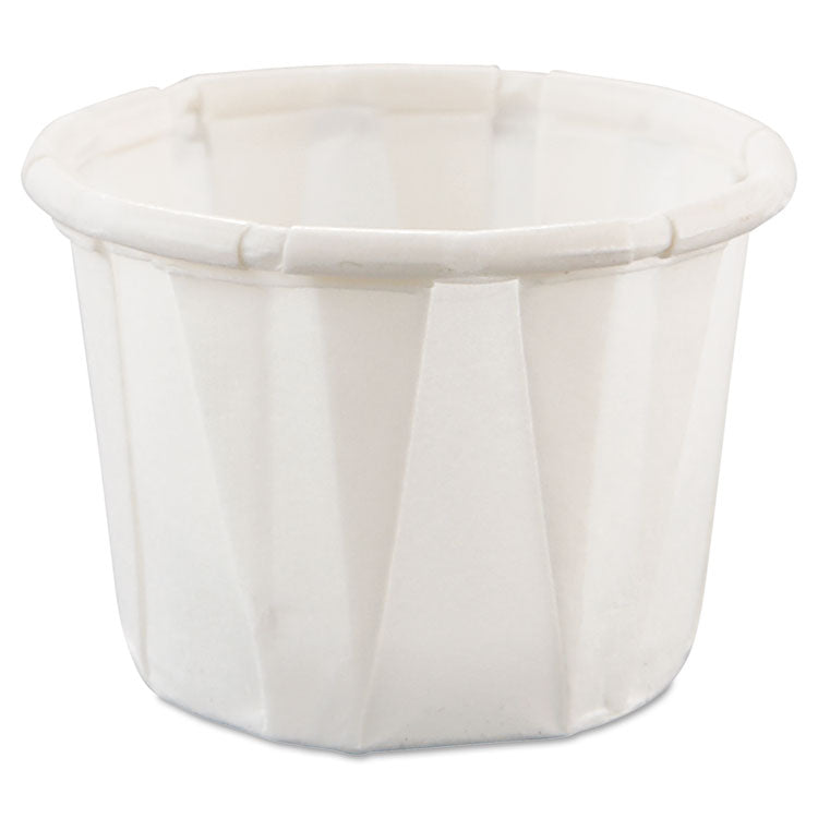 Dart - Paper Portion Cups, 0.5 oz, White, 250/Bag, 20 Bags/Carton