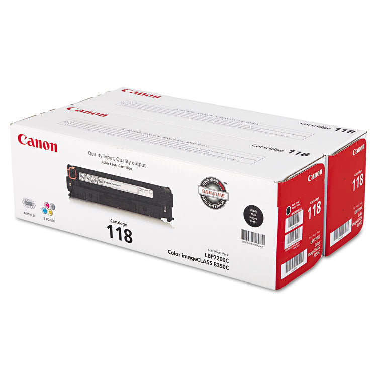 Canon - 2662B004 (118) Toner, 3,400 Page-Yield, Black, 2/Pack