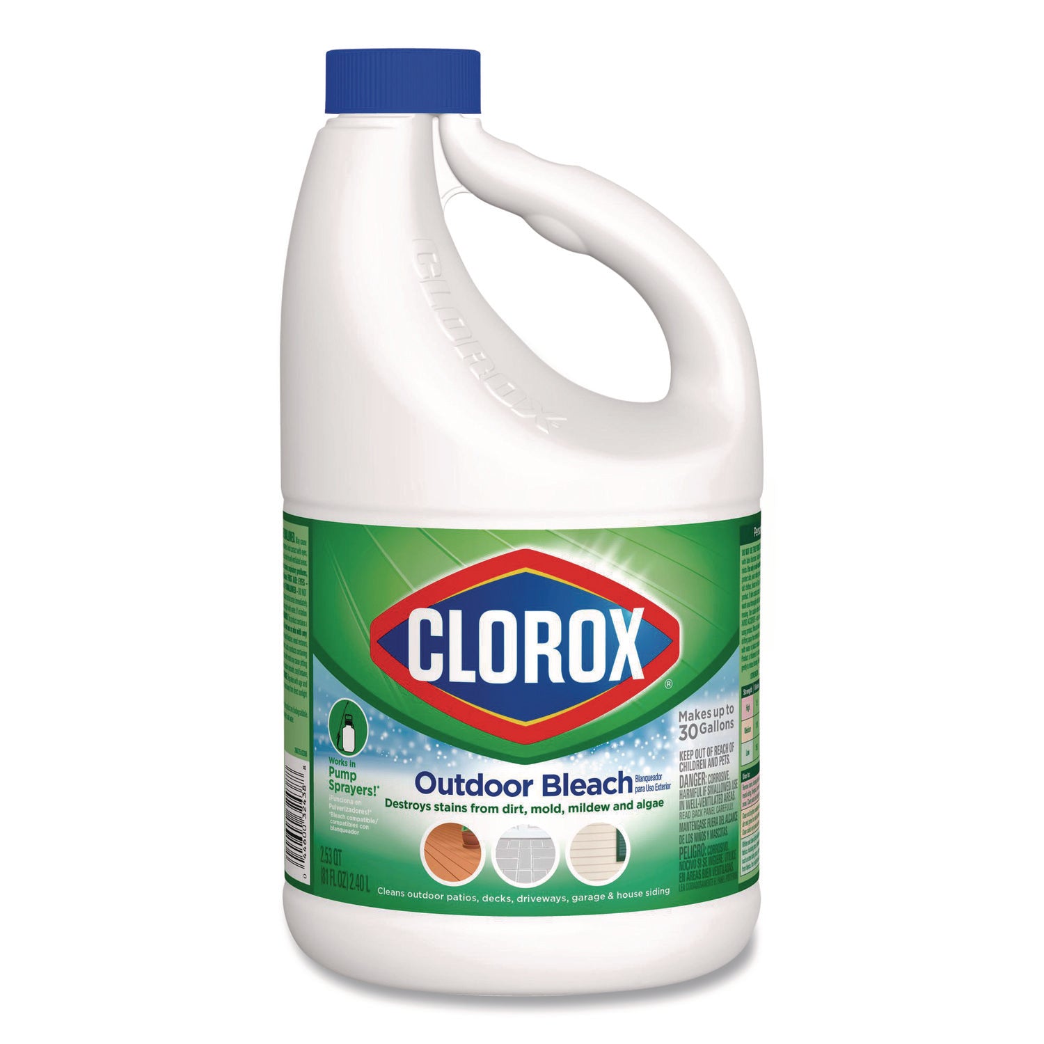 ProResults Concentrated Outdoor Bleach, 81 oz Bottle, 6/Carton