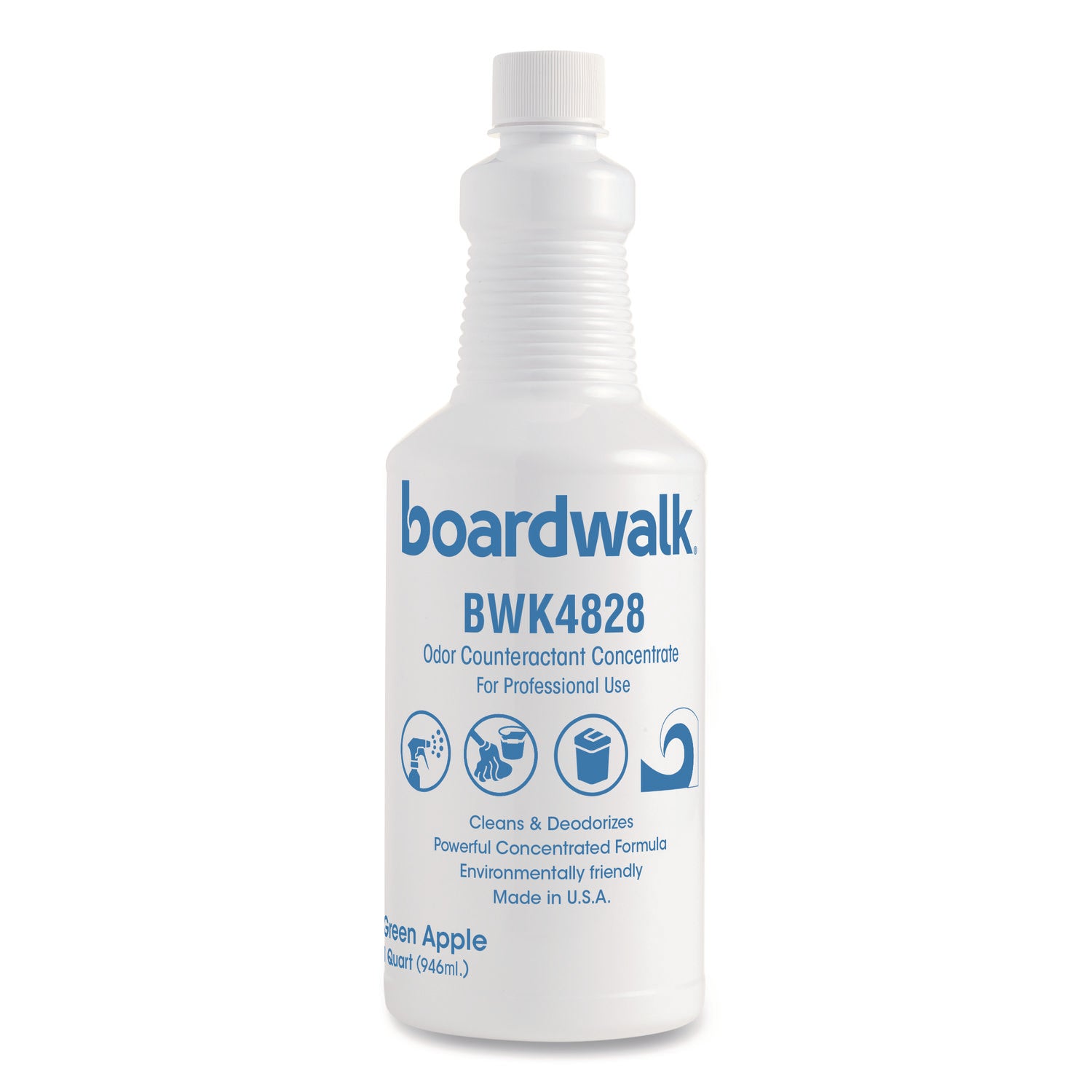 Liquid Deodorizer, Green Apple, 32 oz Bottle, 12/Carton