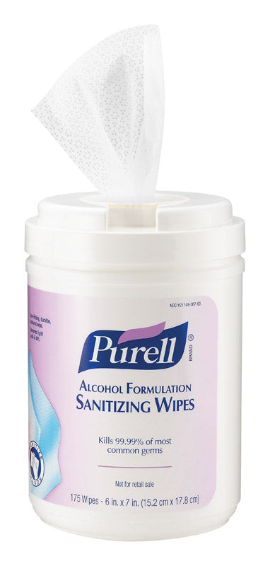 PURELL - Purell No Scent Antibacterial Alcohol Sanitiizing Wipes 175 ct