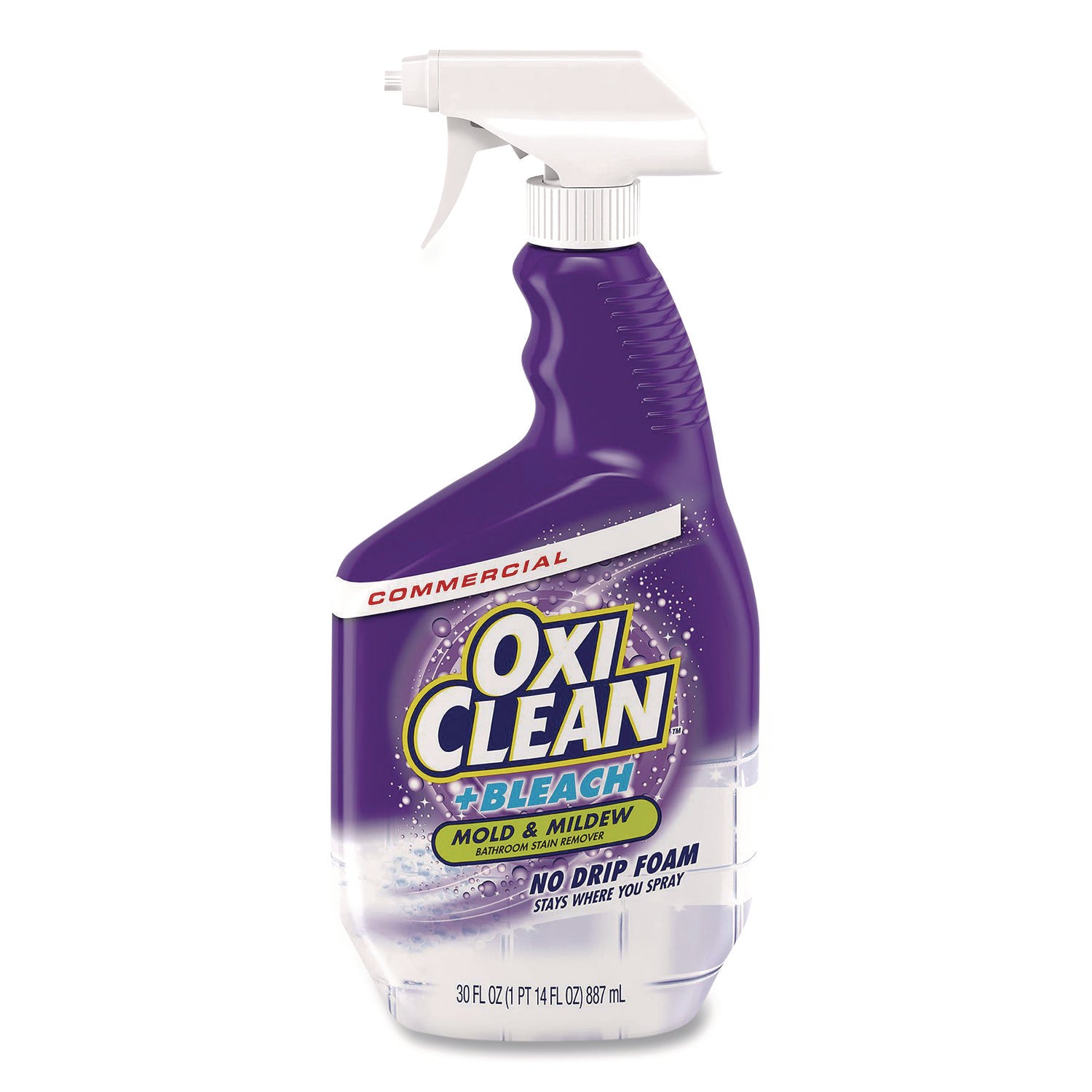 Plus Bleach Mold and Mildew Stain Remover, Citrus Scent, 30 oz Spray Bottle, 8/Carton