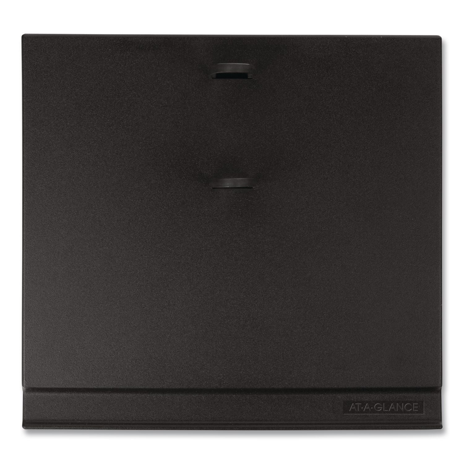 #17 Desk Calendar Base for Loose-Leaf Refill, 2 Rings, 3.5" x 6", Black