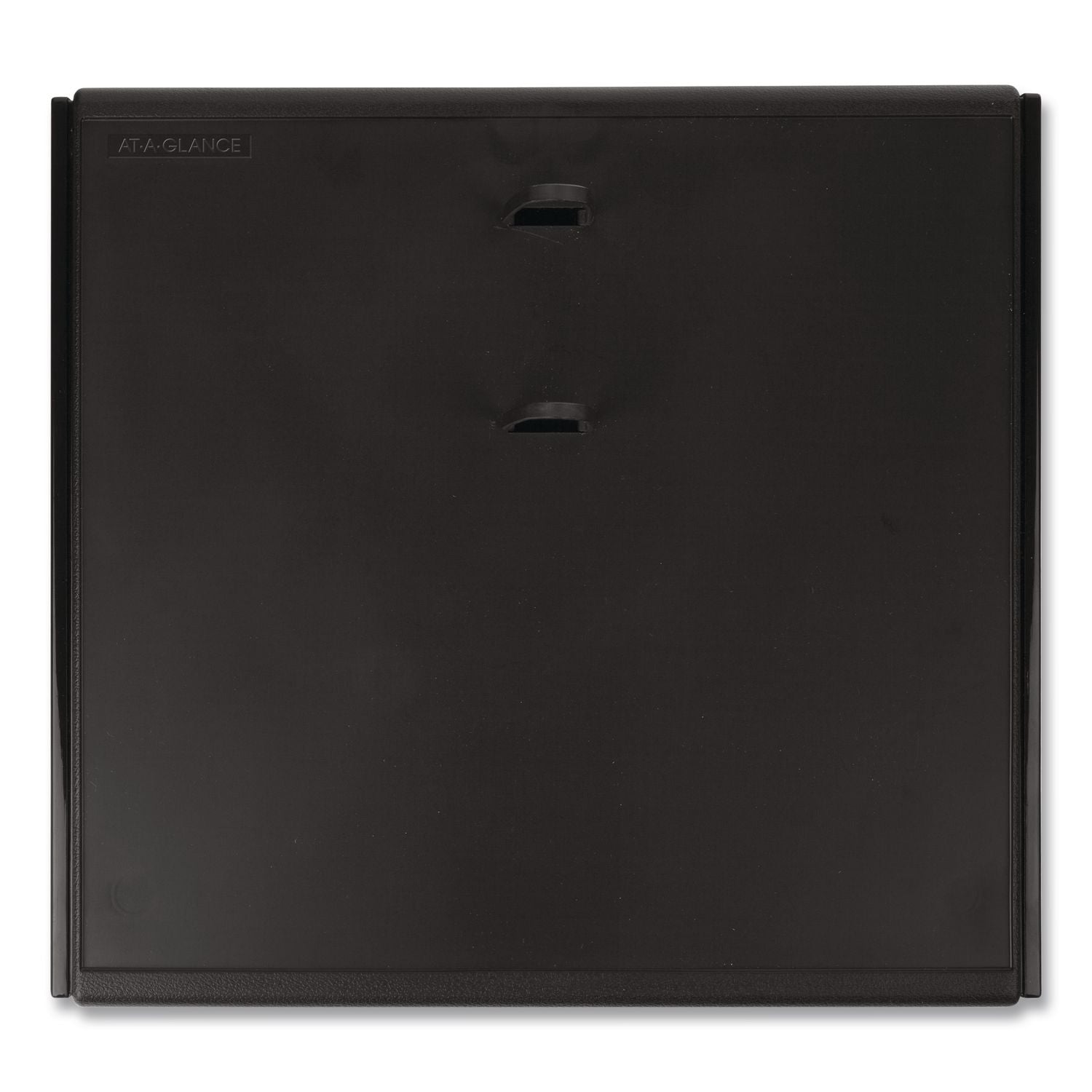 Desk Calendar Base for Loose-Leaf Refill, 2 Rings, 4.5" x 8", Black