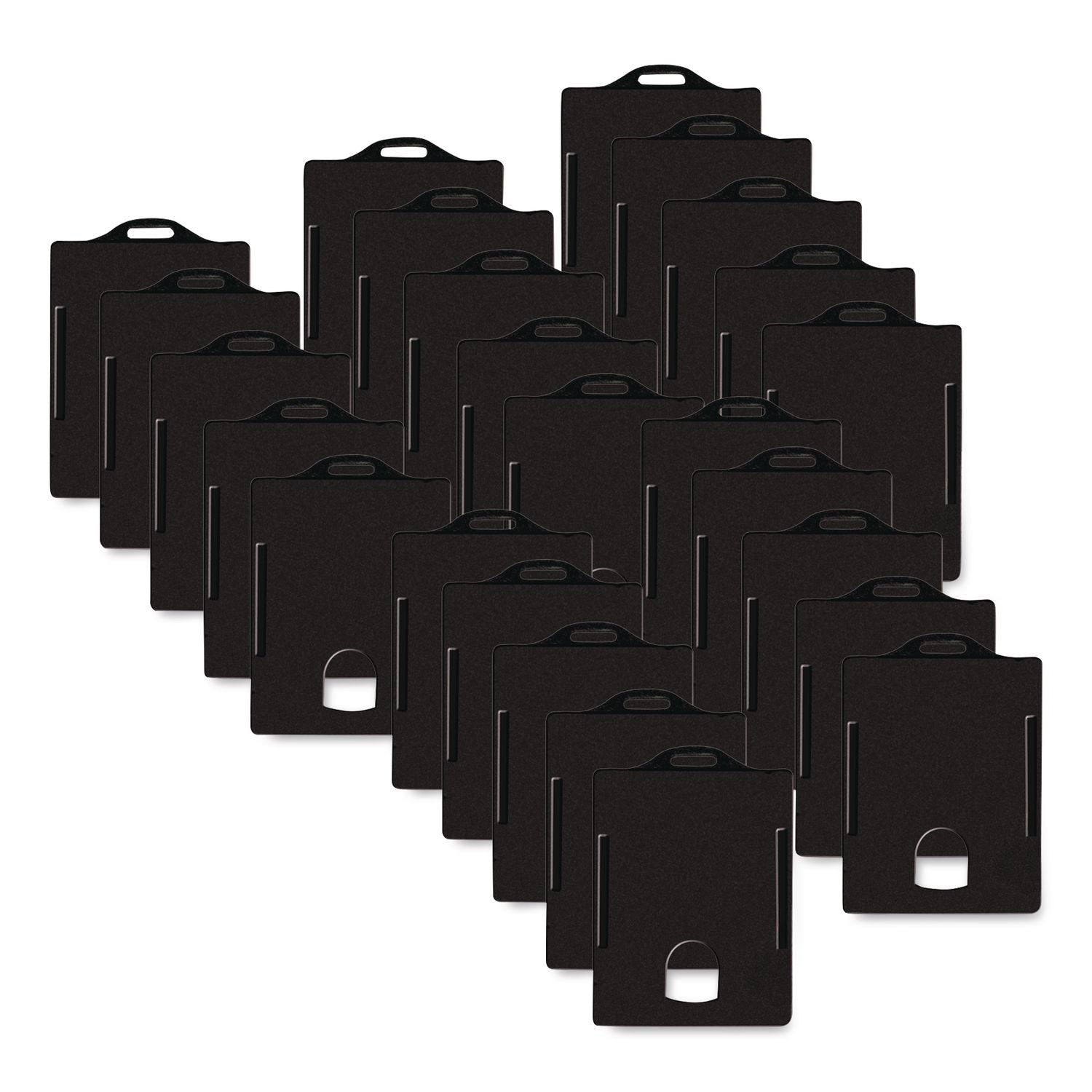 Sicurix Badge/card Holder, 4 X 2 9/10, Black, 25/pack