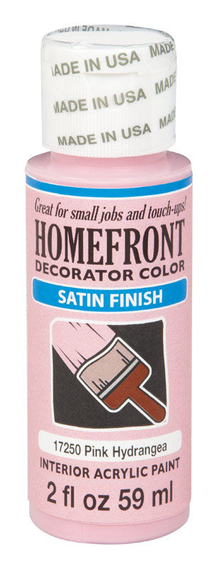 HOMEFRONT - Homefront Satin Pink Hydrangea Hobby Paint 2 oz - Case of 3