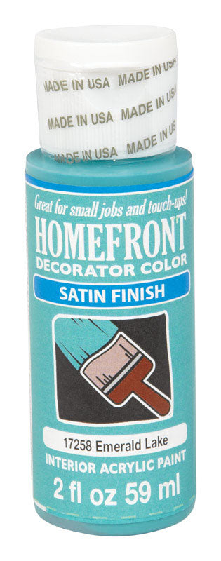 HOMEFRONT - Homefront Satin Emerald Lake Hobby Paint 2 oz - Case of 3