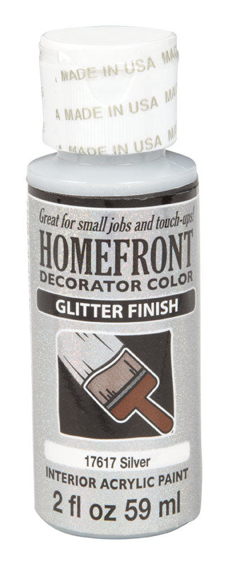 HOMEFRONT - Homefront Glitter Silver Hobby Paint 2 oz - Case of 3