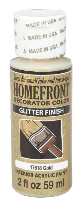 HOMEFRONT - Homefront Glitter Gold Hobby Paint 2 oz - Case of 3