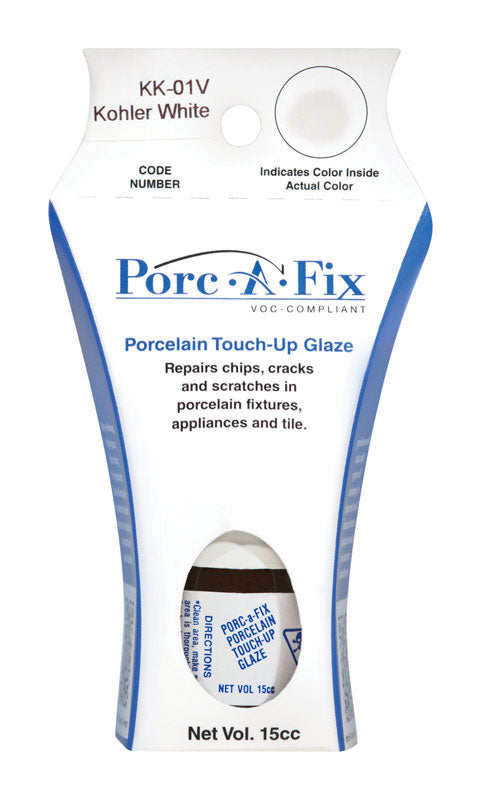 PORC-A-FIX - Porc-A-Fix Porcelain Kohler White Touch-Up Glaze 15 cc