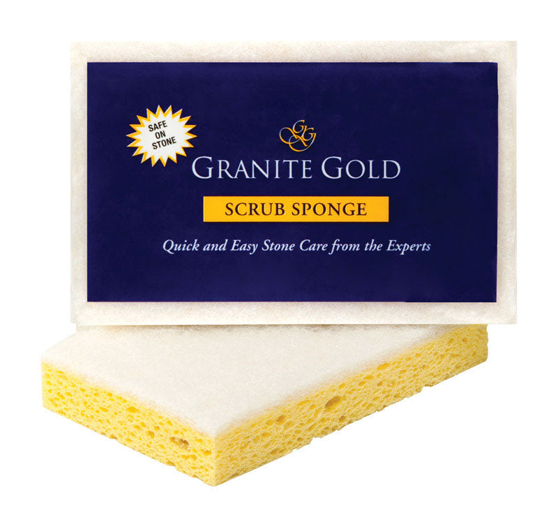 GRANITE GOLD - Granite Gold Delicate, Light Duty Scrubber Sponge For Granite 1 in. L 1 pk - Case of 12