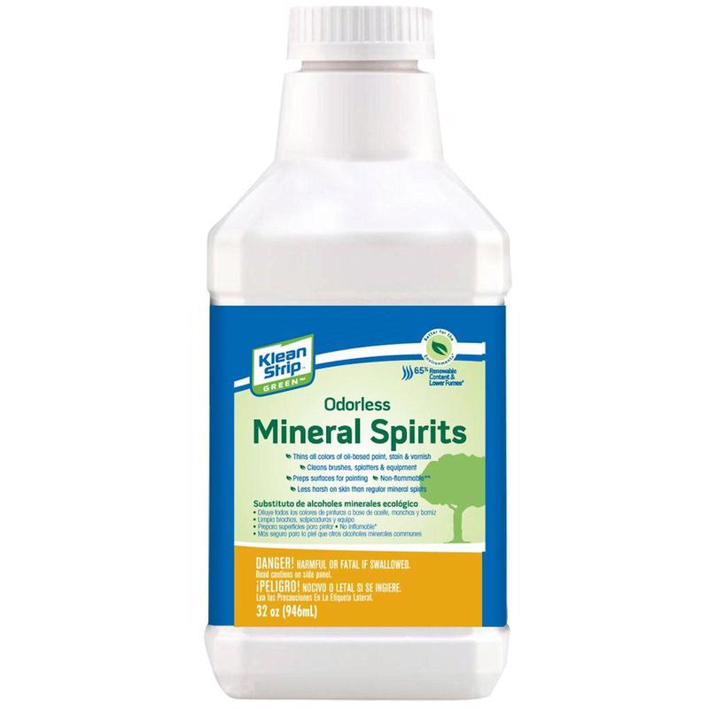 KLEAN-STRIP GREEN - Klean Strip Green Mineral Spirits Oil-Based Thinner 32 oz - Case of 4
