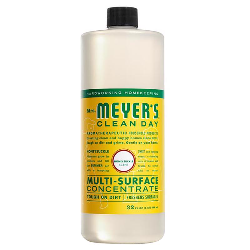 MRS. MEYER'S - Mrs. Meyer's Clean Day Honeysuckle Scent Concentrated Organic Multi-Surface Cleaner Liquid 32 oz