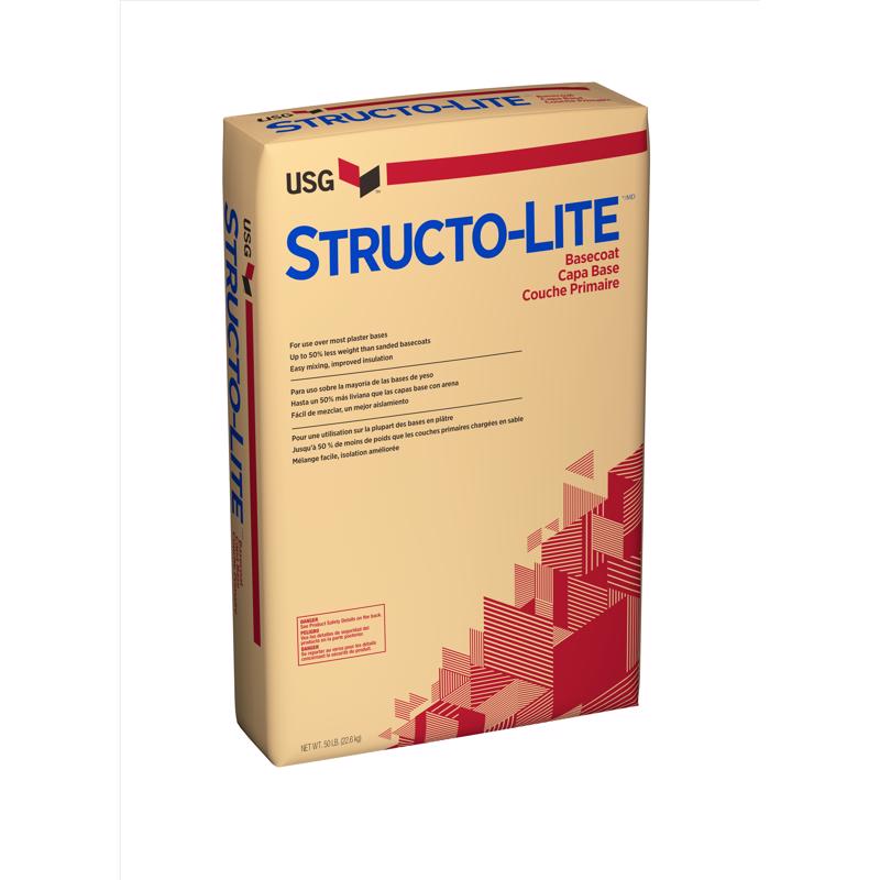 USG SHEETROCK - USG Sheetrock STRUCTO-LITE White All Purpose Basecoat Plaster 50 lb