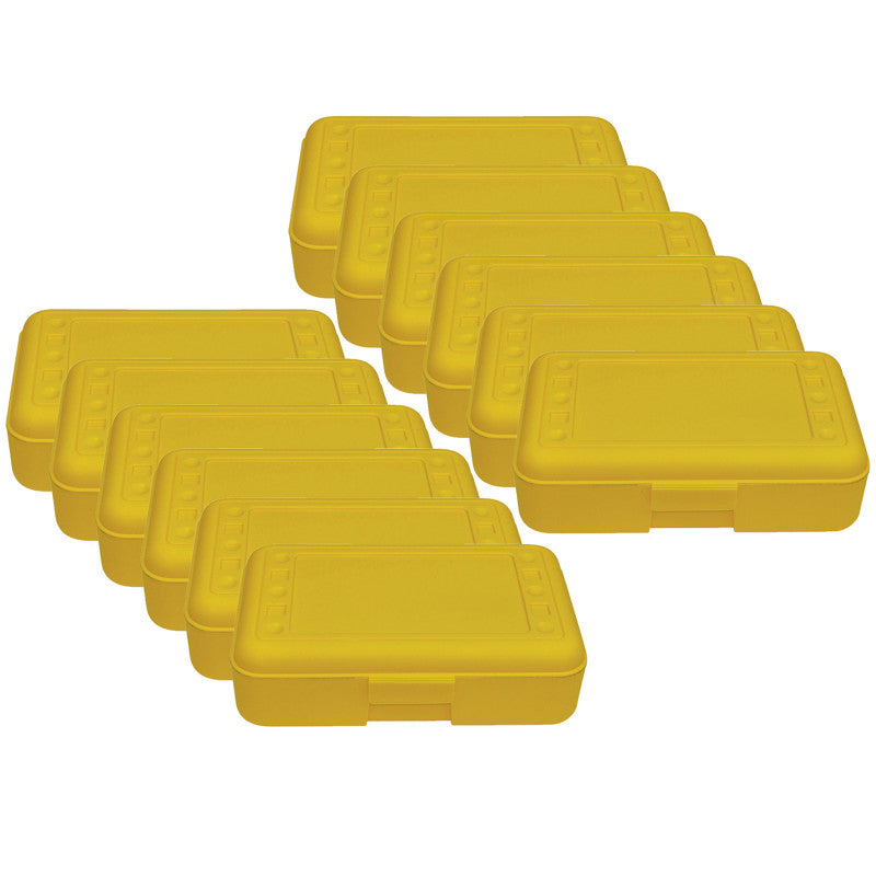 ROMANOFF - Pencil Box, Yellow, Pack of 12