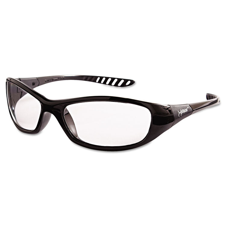 KleenGuard - V40 HellRaiser Safety Glasses, Black Frame, Clear Lens