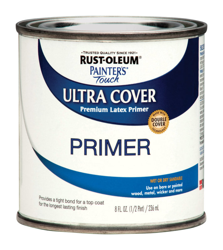 RUST-OLEUM - Rust-Oleum Ultra Cover Flat White Paint Exterior and Interior 0.5 oz - Case of 6