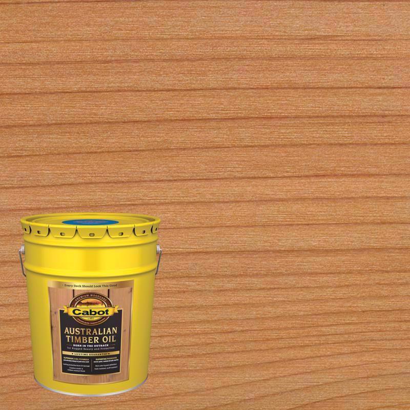 CABOT - Cabot Australian Timber Oil Low VOC Transparent Natural Oil-Based Australian Timber Oil 5 gal