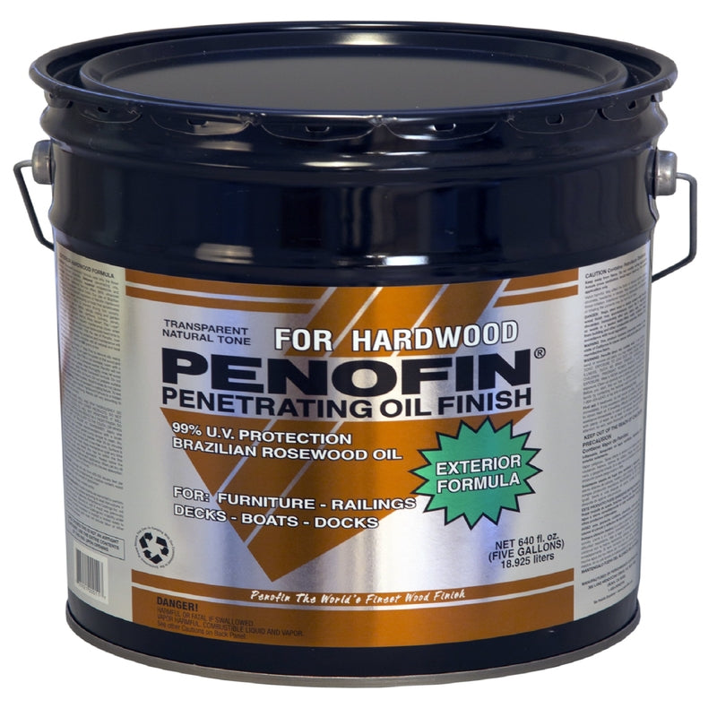 PENOFIN - Penofin Transparent Hardwood Oil-Based Penetrating Hardwood Stain 5 gal