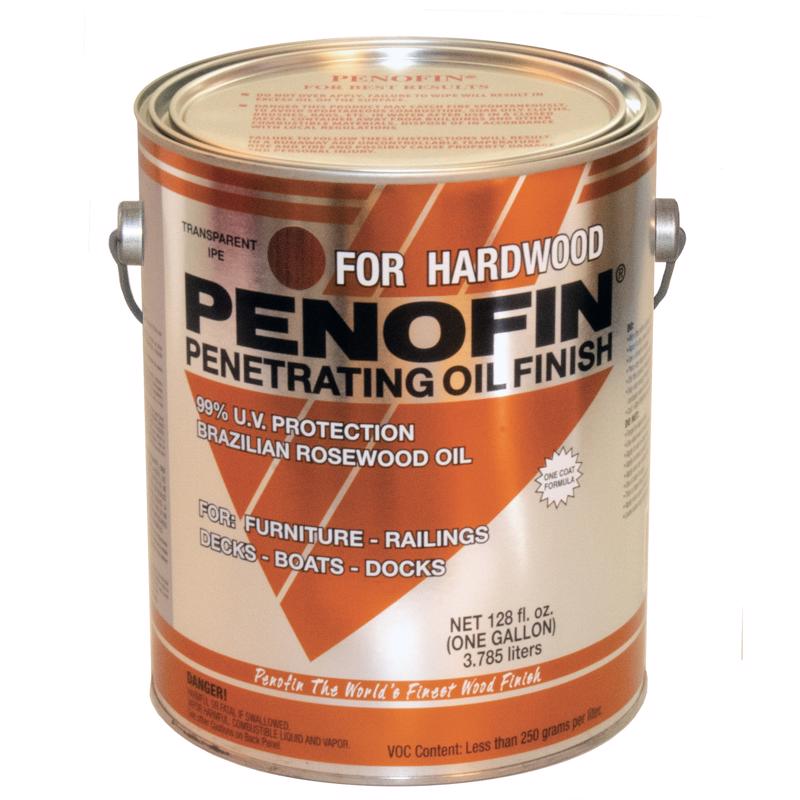 PENOFIN - Penofin Transparent IPE Oil-Based Penetrating Hardwood Stain 1 gal - Case of 4