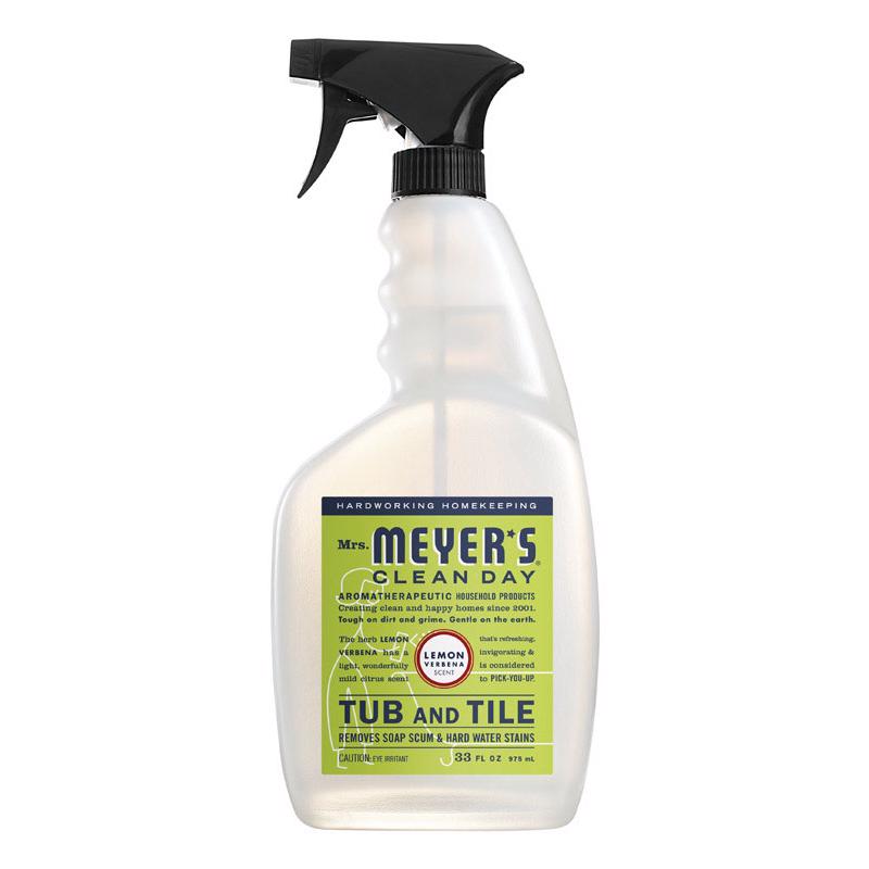 MRS. MEYER'S - Mrs. Meyer's Clean Day Lemon Verbena Scent Tub and Tile Cleaner 33 oz Trigger Spray Bottle - Case of 6