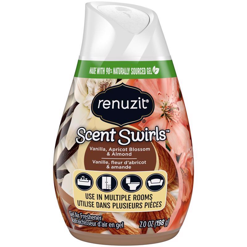 RENUZIT - Renuzit Scent Swirls Vanilla, Apricot Blossom & Almond Scent Air Freshener 7 oz Gel 1 pk - Case of 12