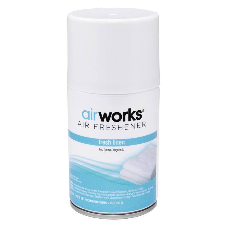 AIRWORKS - AirWorks Linen Scent Air Freshener 7 oz Aerosol 12 pk - Case of 12