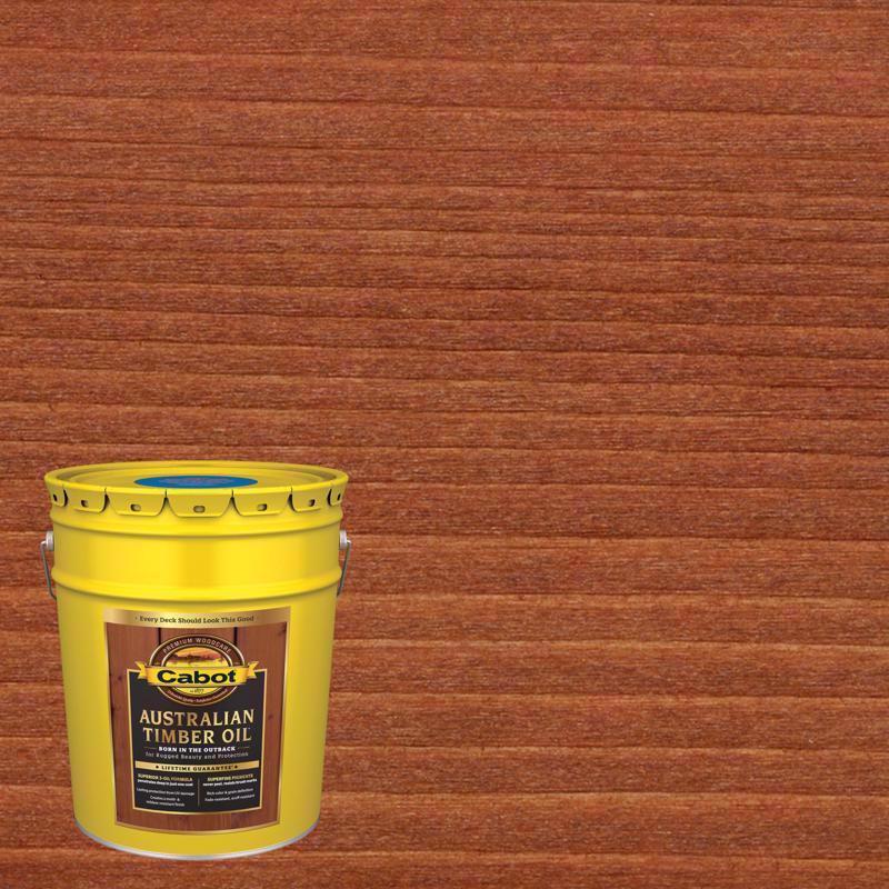 CABOT - Cabot Australian Timber Oil Low VOC Transparent Jarrah Brown Oil-Based Australian Timber Oil 5 gal