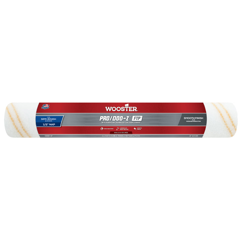 WOOSTER - Wooster Pro/Doo-Z FTP Synthetic Blend 18 in. W X 1/2 in. Paint Roller Cover 1 pk