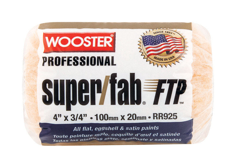 WOOSTER - Wooster Super/Fab FTP Synthetic Blend 4 in. W X 3/4 in. Trim Paint Roller Cover 1 pk