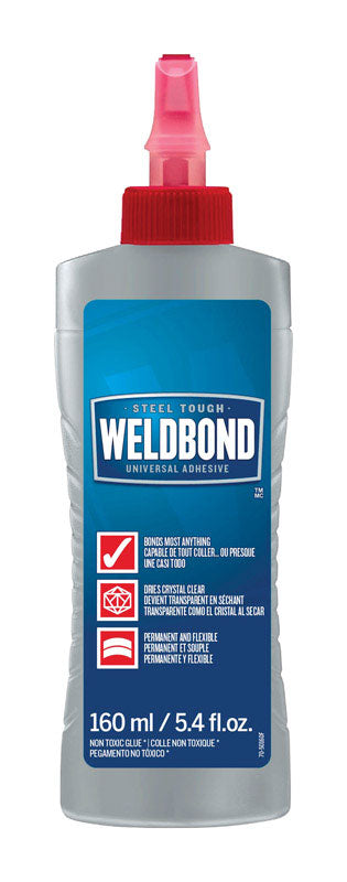 WELDBOND - Weldbond High Strength Polyvinyl acetate homopolymer All Purpose Adhesive 5.4 oz