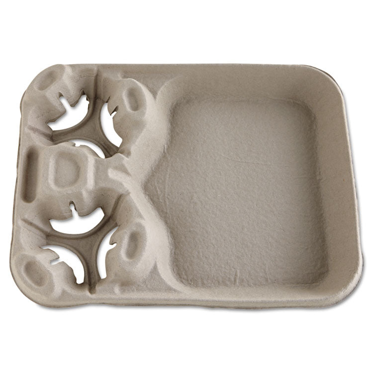 Chinet - StrongHolder Molded Fiber Cup/Food Trays, 8 oz to 44 oz, 2 Cups, Beige, 100/Carton