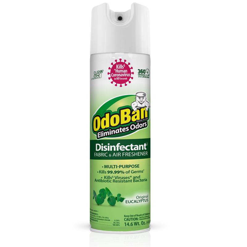 ODOBAN - OdoBan Eucalyptus Scent Disinfectant Fabric & Air Freshener 14 oz - Case of 6