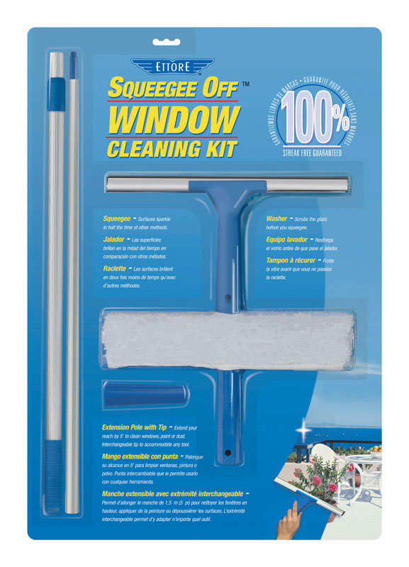 ETTORE - Ettore 12 in. Rubber Window Cleaning Kit