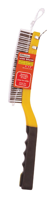 ALLWAY - Allway 1 in. W X 13.5 in. L Stainless Steel Wire Brush with Scraper