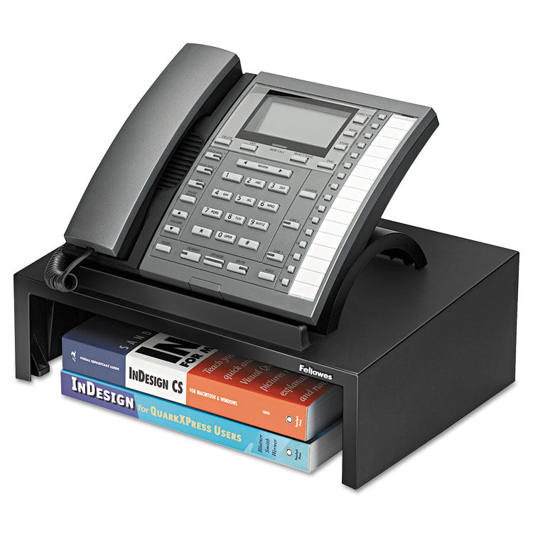 Fellowes - Designer Suites™ Telephone Stand, 13 x 9.13 x 4.38, Black Pearl