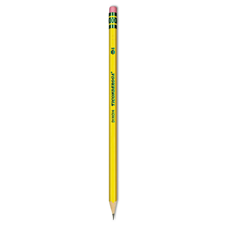 Ticonderoga - Pencils, HB (#2), Black Lead, Yellow Barrel, Dozen