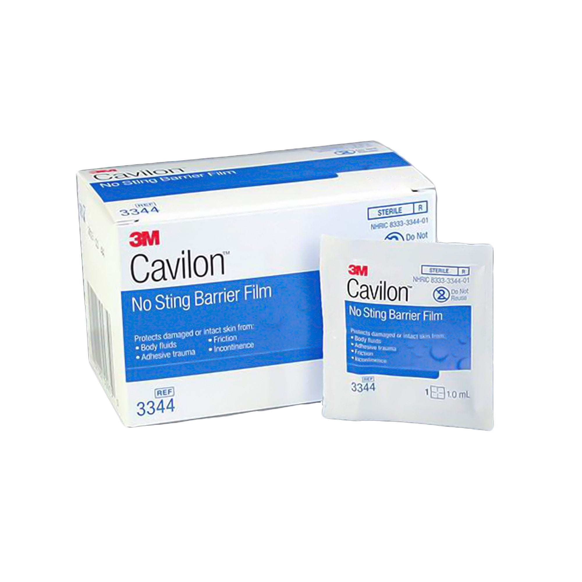 Solventum Corporation - Skin Barrier Wipe 3M™ Cavilon™ No Sting 35 to 65% Strength Hexamethyldisiloxane / Isooctane / Acrylate Terpolymer / Polyphenylmethylsiloxane Individual Packet Sterile [30/BX]